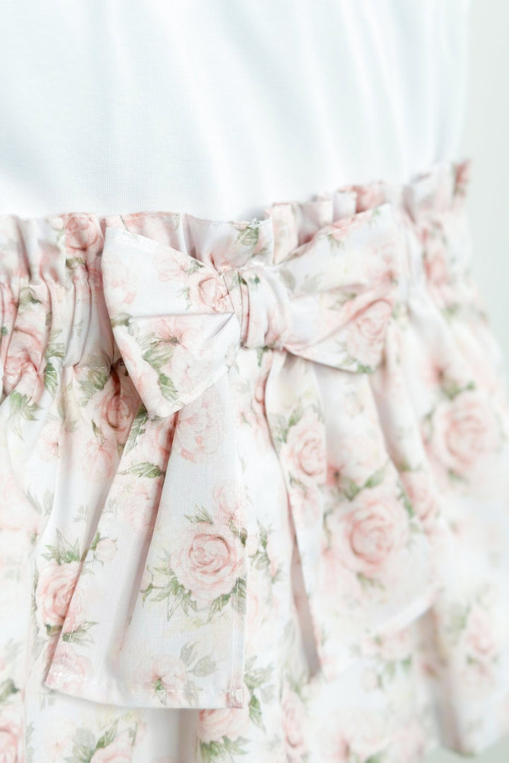 Puro Mimo "Wendy" Pale Pink Vintage Floral Top &amp; Skirt - Millie and John