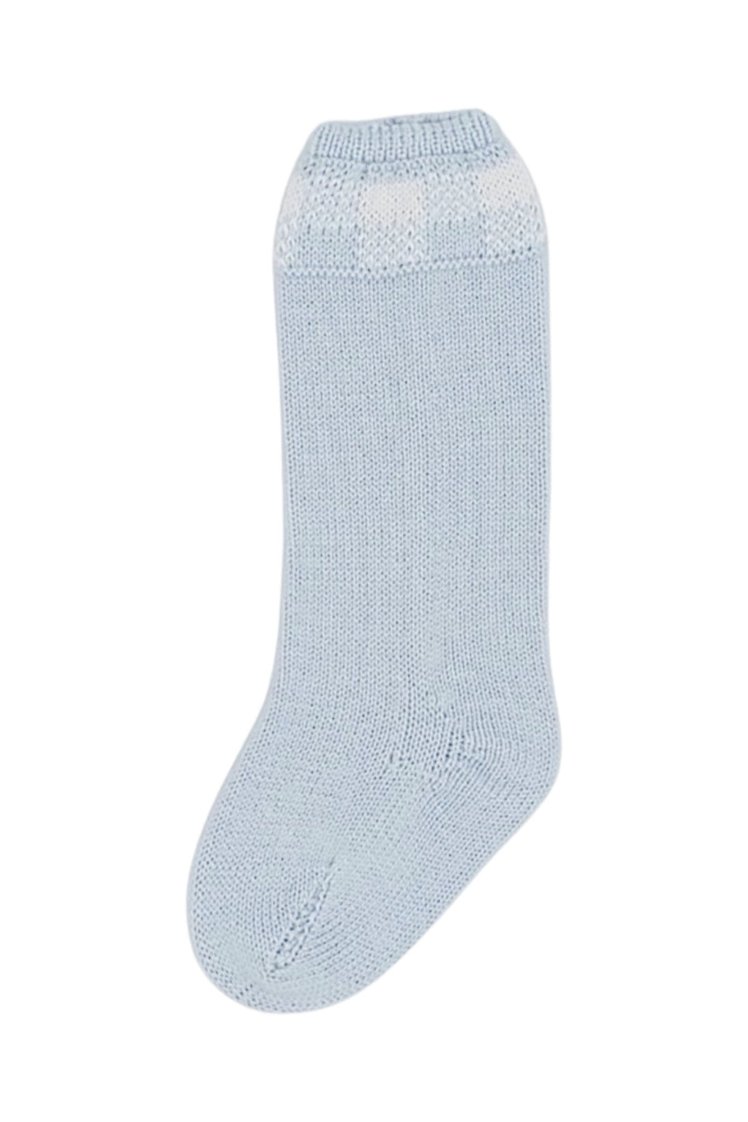 Rahigo Baby Blue Gingham Knee High Socks - Millie and John