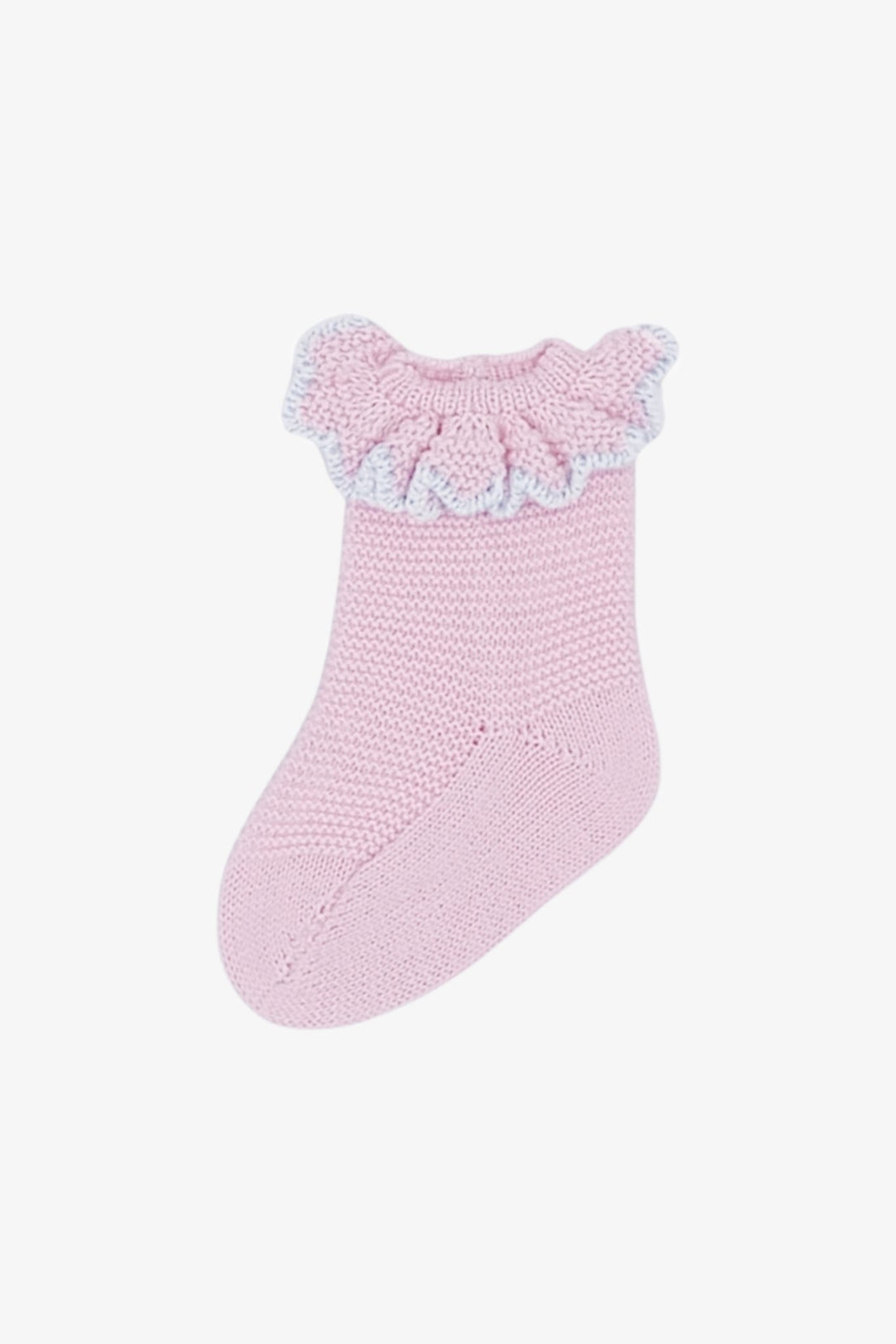 Rahigo Baby Pink & White Knit Short Socks - Millie and John