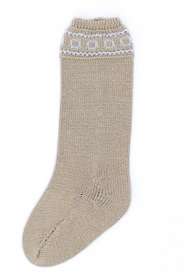 Rahigo Camel & Baby Blue Knee High Socks - Millie and John