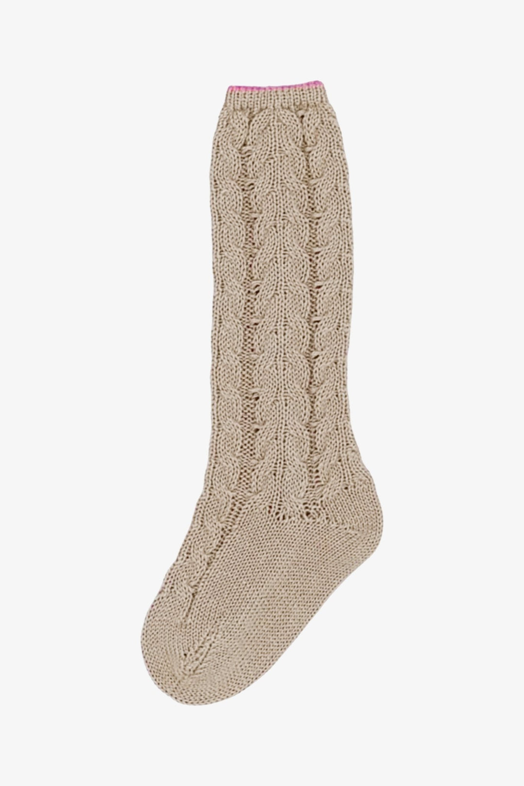 Rahigo Camel & Fuchsia Knee - High Socks - Millie and John