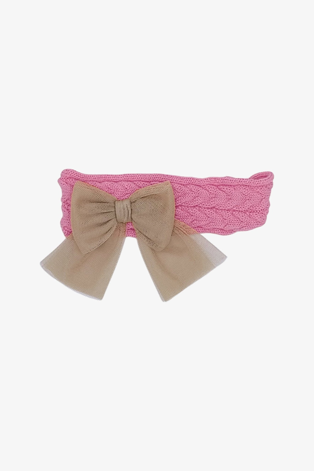 Rahigo Fuchsia & Camel Knit Headband - Millie and John