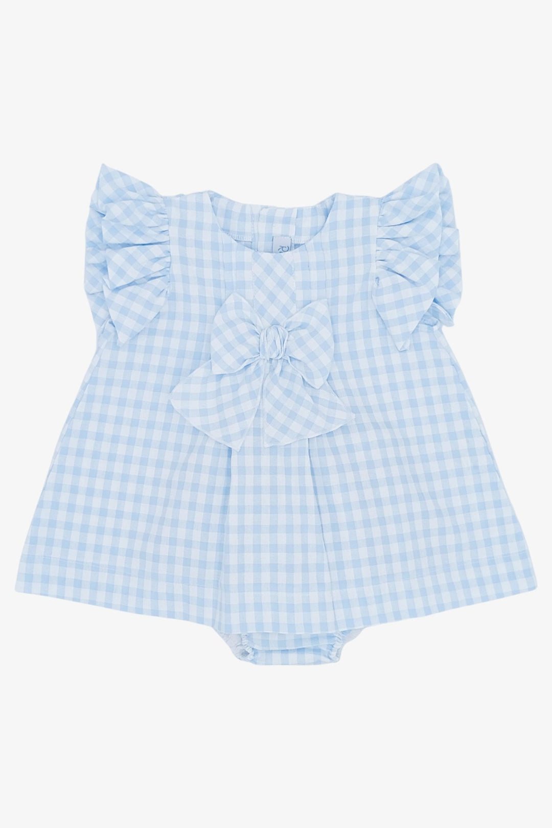 Rahigo PREORDER 🛑 Baby Blue Gingham Dress & Bloomers - Millie and John
