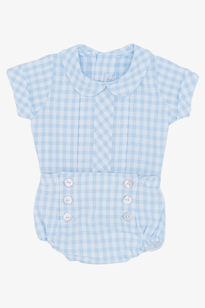 Rahigo PREORDER 🛑 Baby Blue Gingham Shirt & Jam Pants - Millie and John