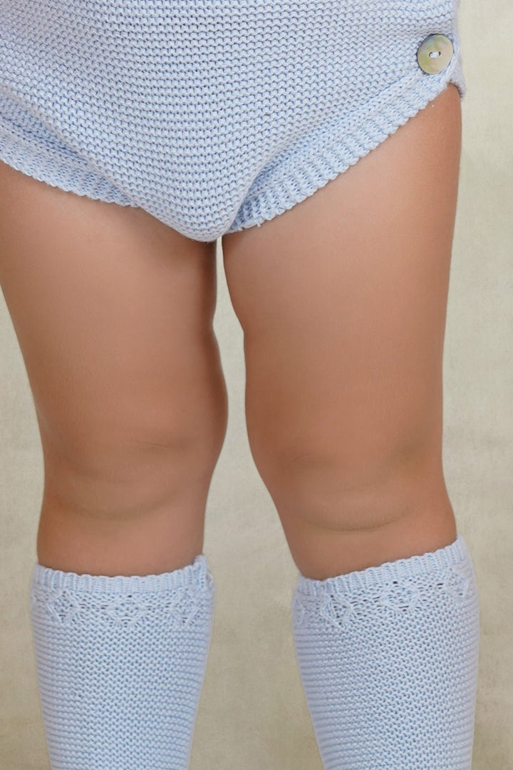 Rahigo PREORDER 🛑 Baby Blue Knit Knee - High Socks - Millie and John