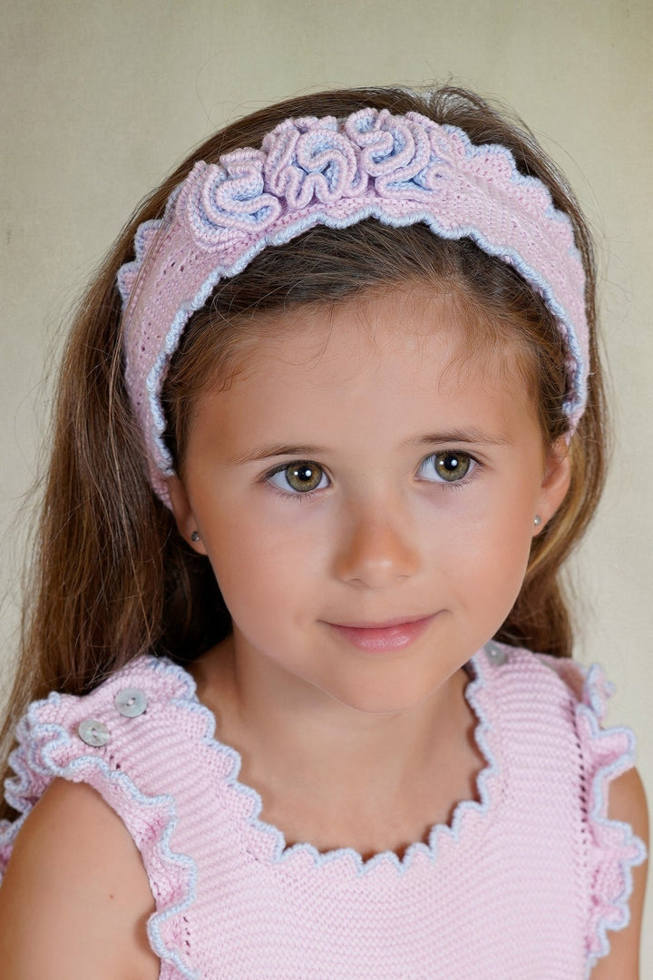 Rahigo PREORDER 🛑 Baby Pink & Blue Knit Headband - Millie and John