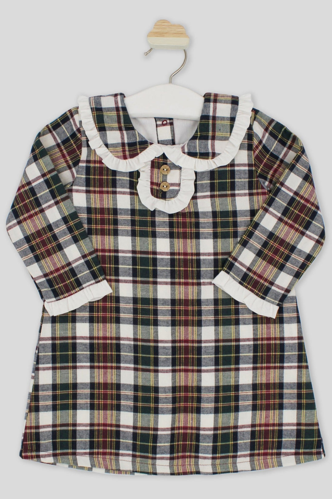 Rapife "Alma" Burgundy Tartan Dress - Millie and John