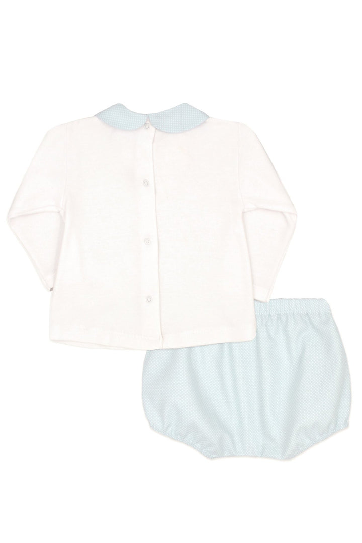 Rapife "Archer" Light Blue Polka Dot Top & Jam Pants - Millie and John