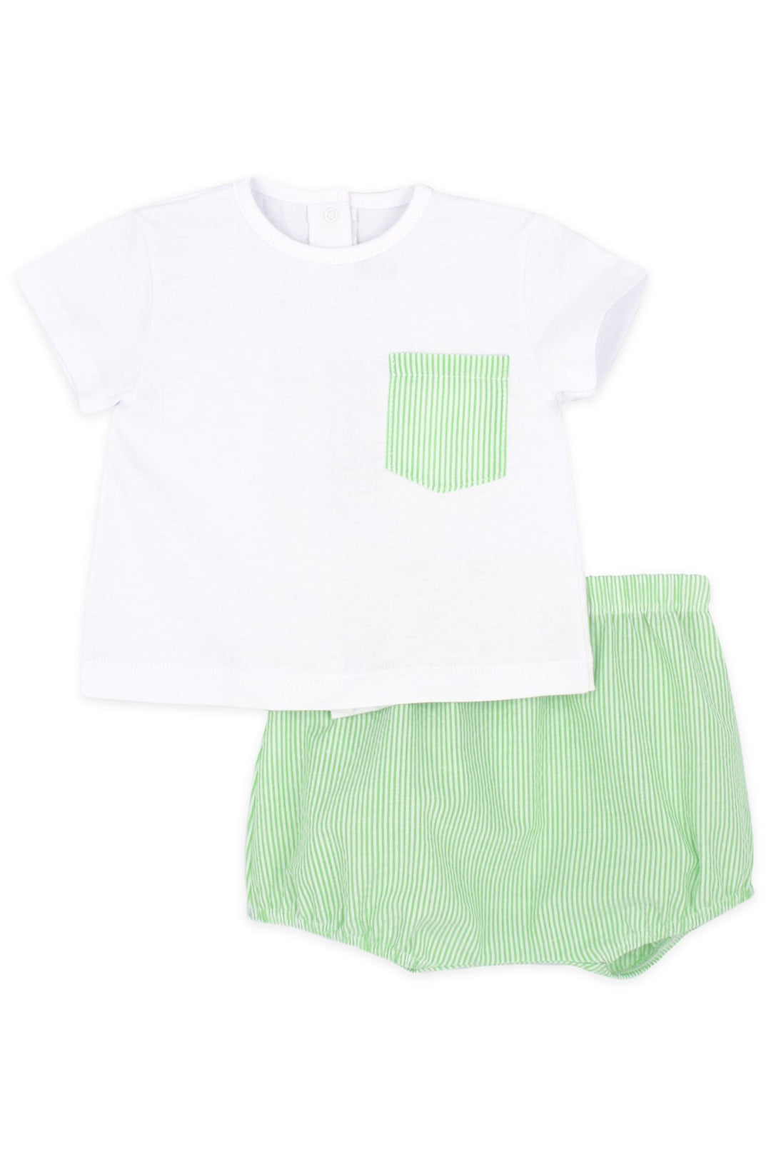 Rapife "Cody" Apple Green Stripe T-Shirt & Jam Pants - Millie and John