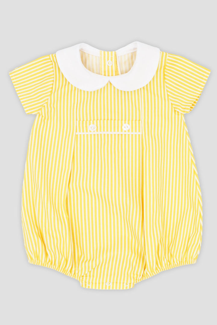 Rapife "Cooper" Yellow Striped Romper - Millie and John