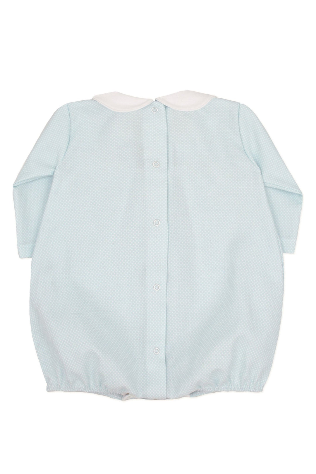 Rapife "Corbin" Light Blue Polka Dot Romper - Millie and John