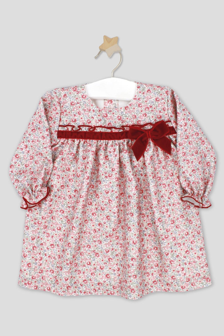Rapife "Esperanza" Burgundy Vintage Floral Dress - Millie and John