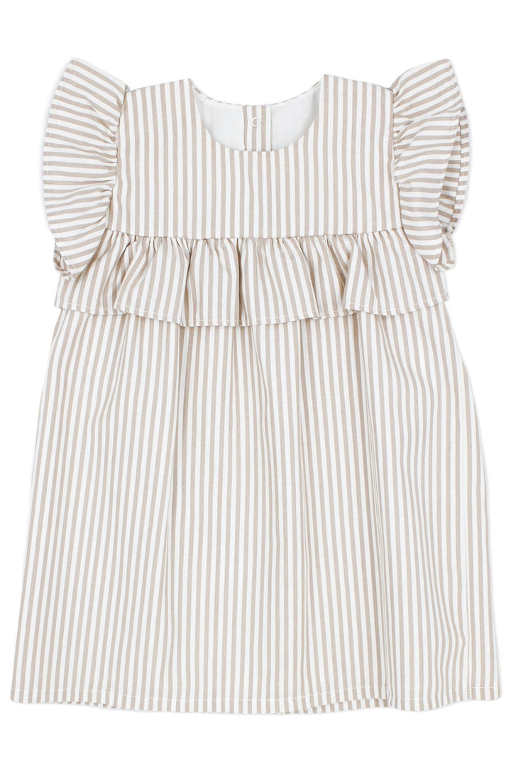 Rapife "Faith" Beige Stripe Dress - Millie and John