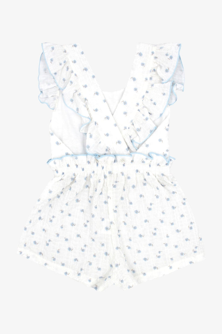 Rapife "Faye" Pale Blue Floral Playsuit - Millie and John