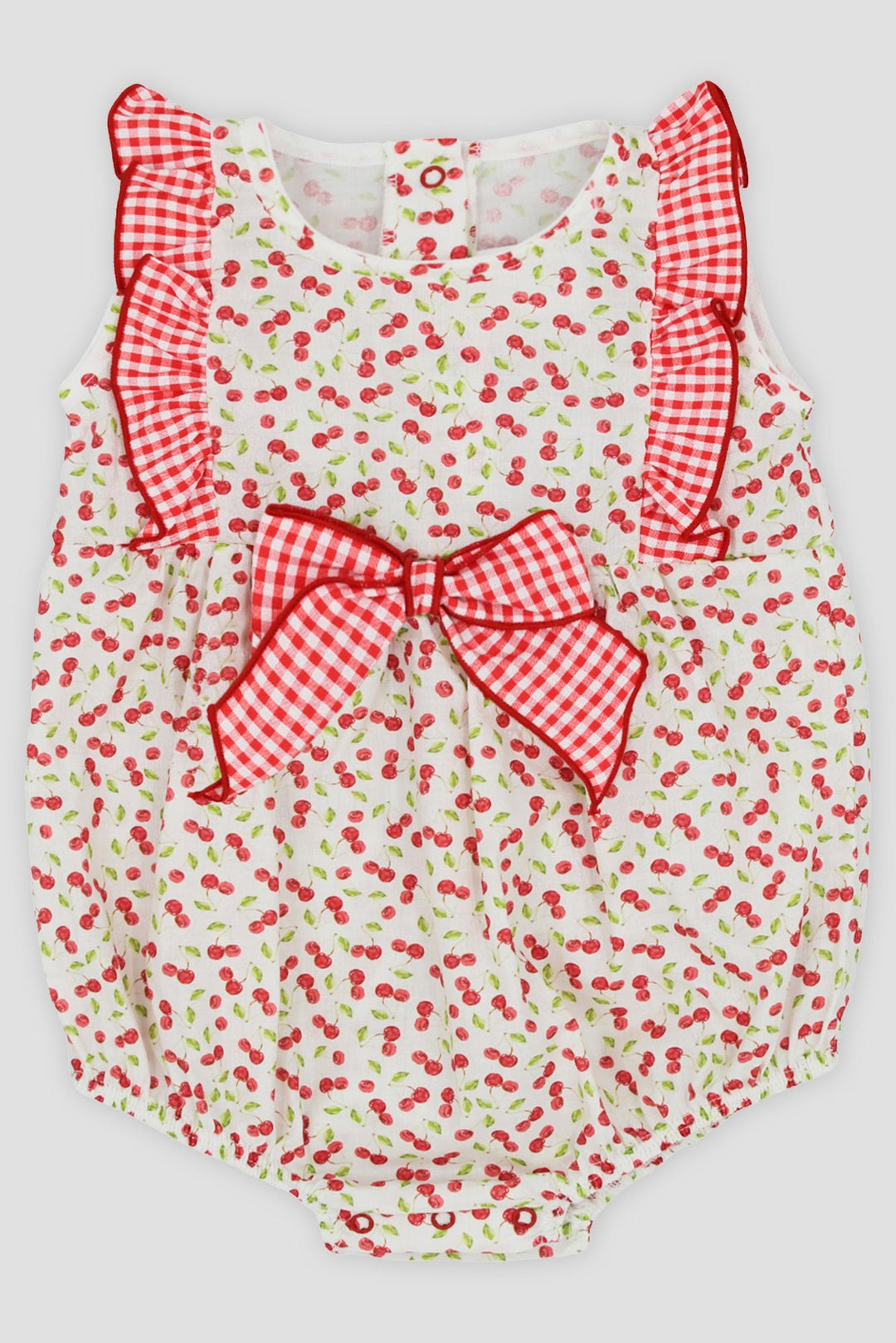 Rapife "Felicity" Red Cherry Print Romper - Millie and John