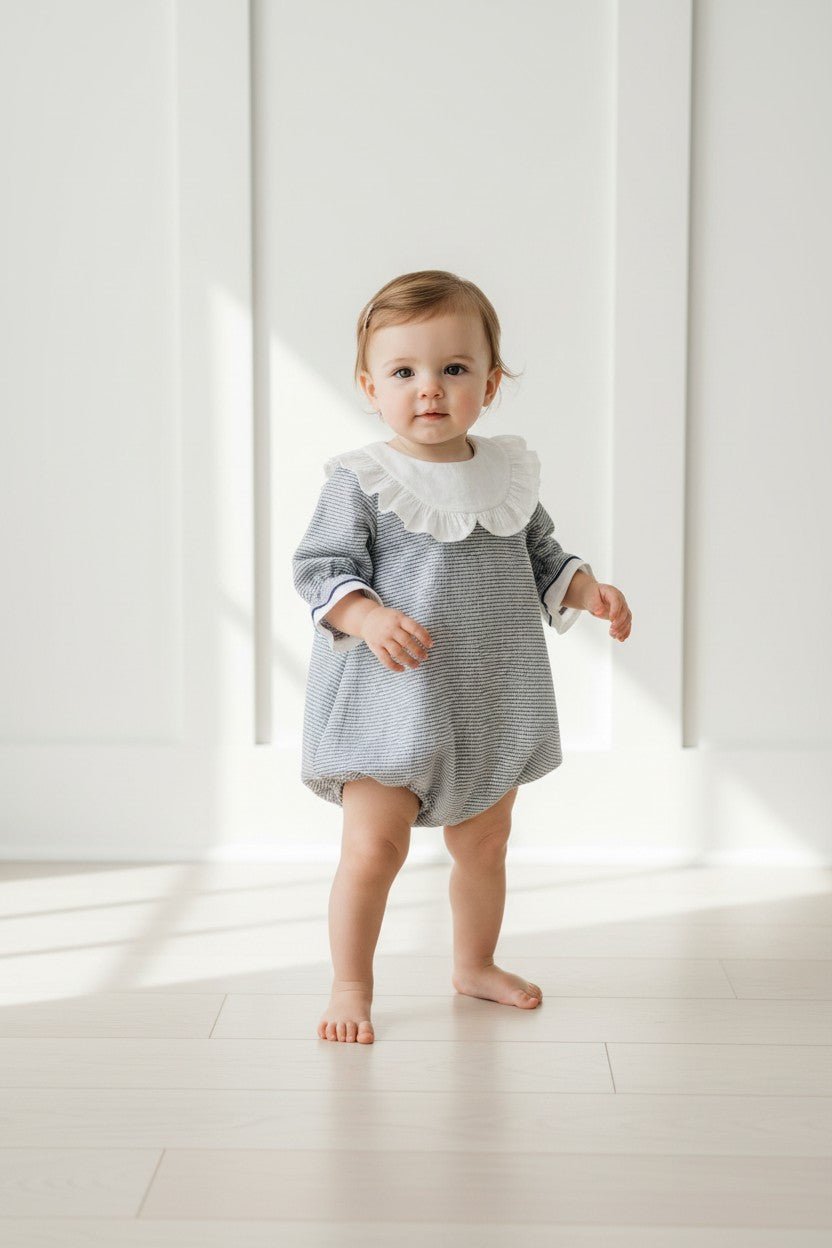Rapife "Gemma" Houndstooth Romper - Millie and John
