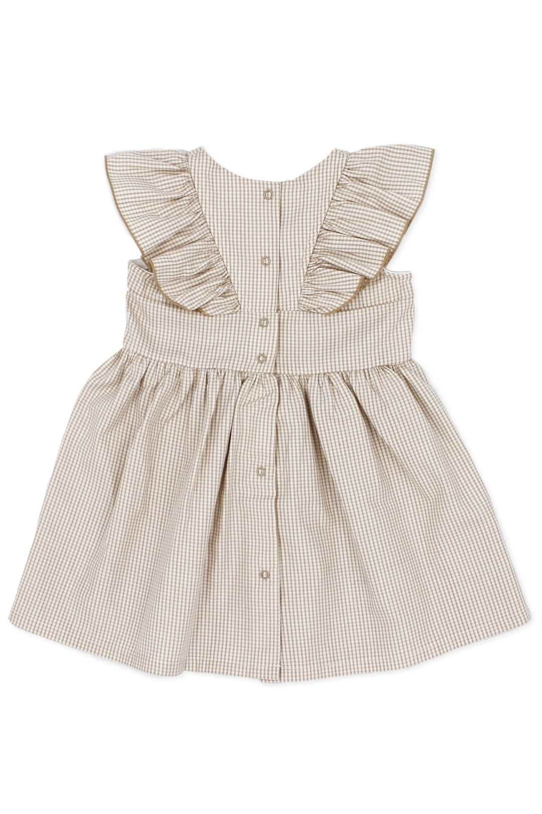 Rapife "India" Beige Checked Dress - Millie and John