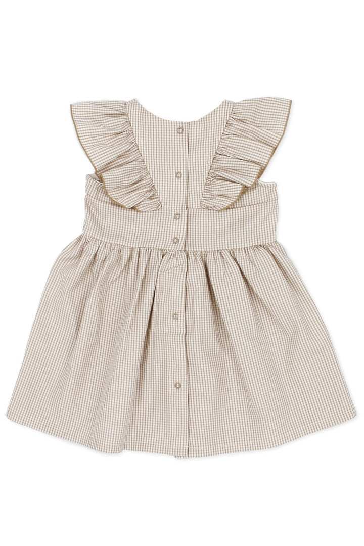 Rapife "India" Beige Checked Dress - Millie and John