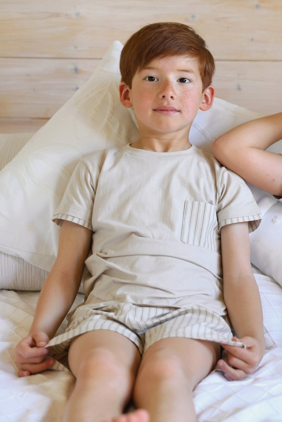 Rapife "Jacob" Stone Stripe T-Shirt &amp; Shorts - Millie and John