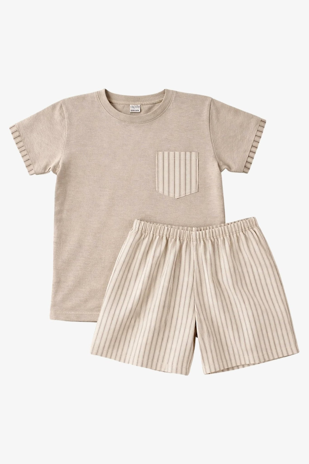 Rapife "Jacob" Stone Stripe T-Shirt & Shorts - Millie and John