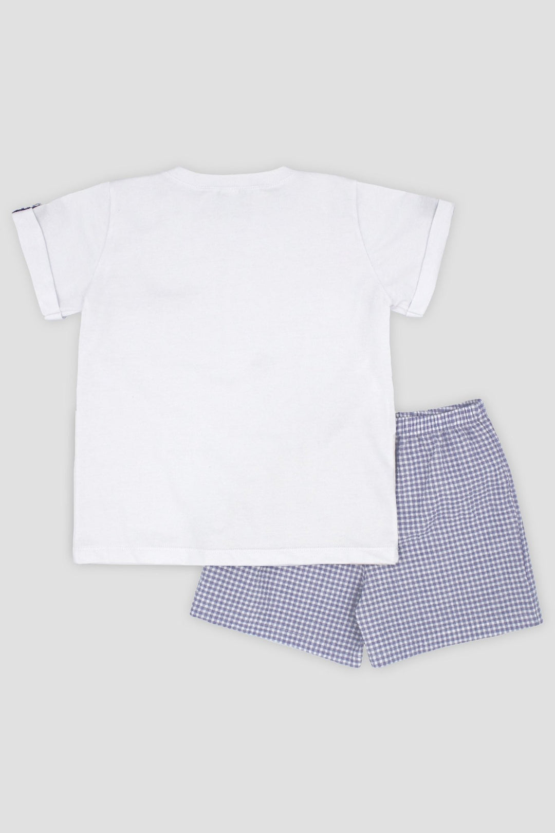 Rapife "Jude" Indigo Blue Gingham T-Shirt & Shorts - Millie and John