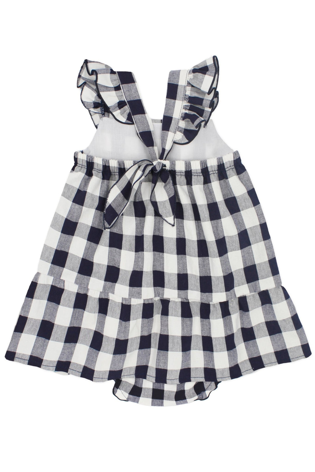 Rapife "Liviana" Navy Gingham Dress - Millie and John