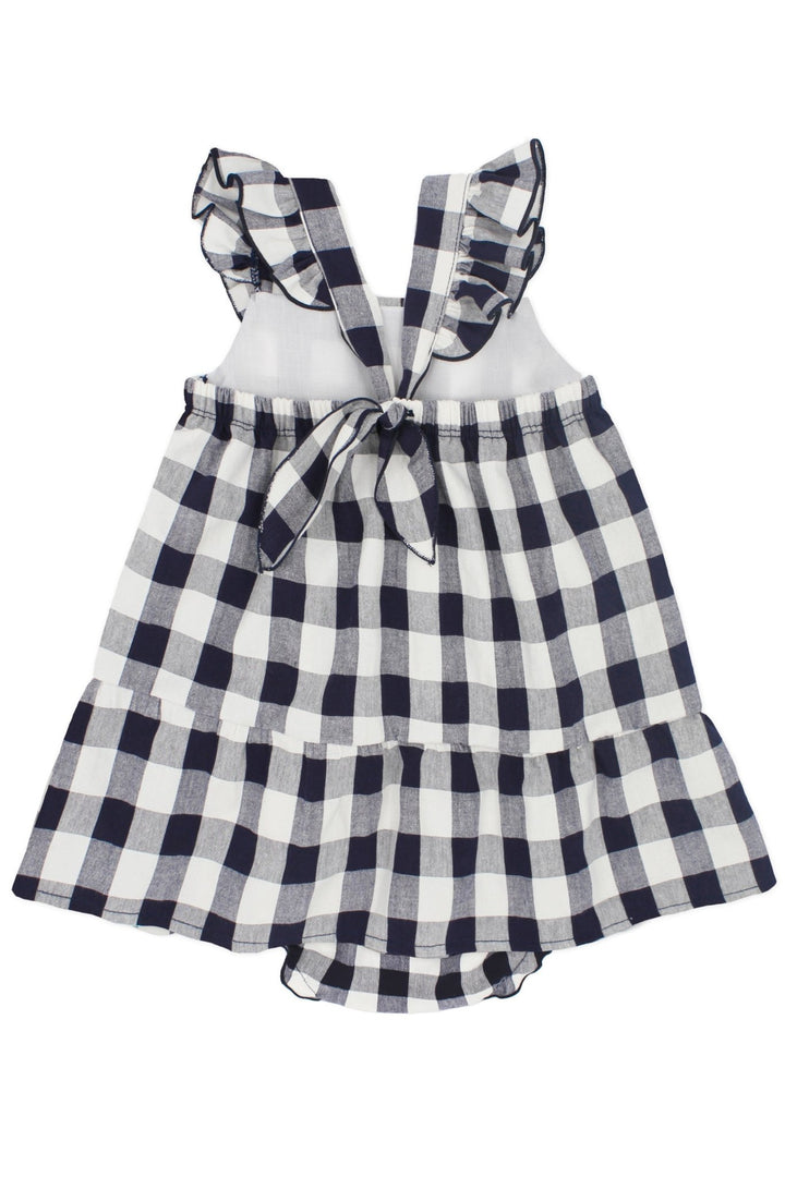 Rapife "Liviana" Navy Gingham Dress - Millie and John