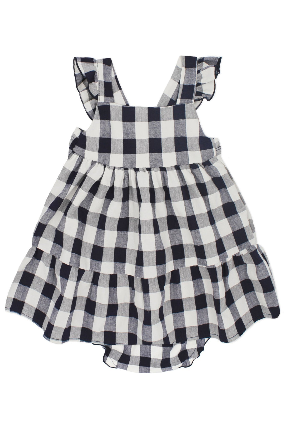 Rapife "Liviana" Navy Gingham Dress - Millie and John