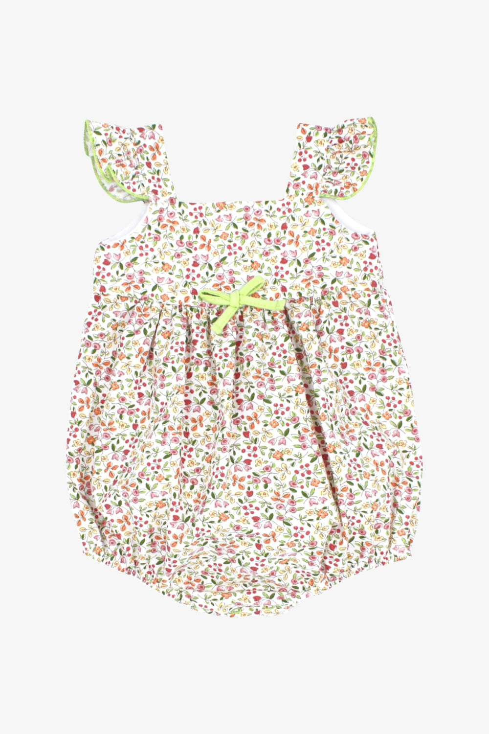 Rapife "Meadow" Lime Green Floral Shortie - Millie and John