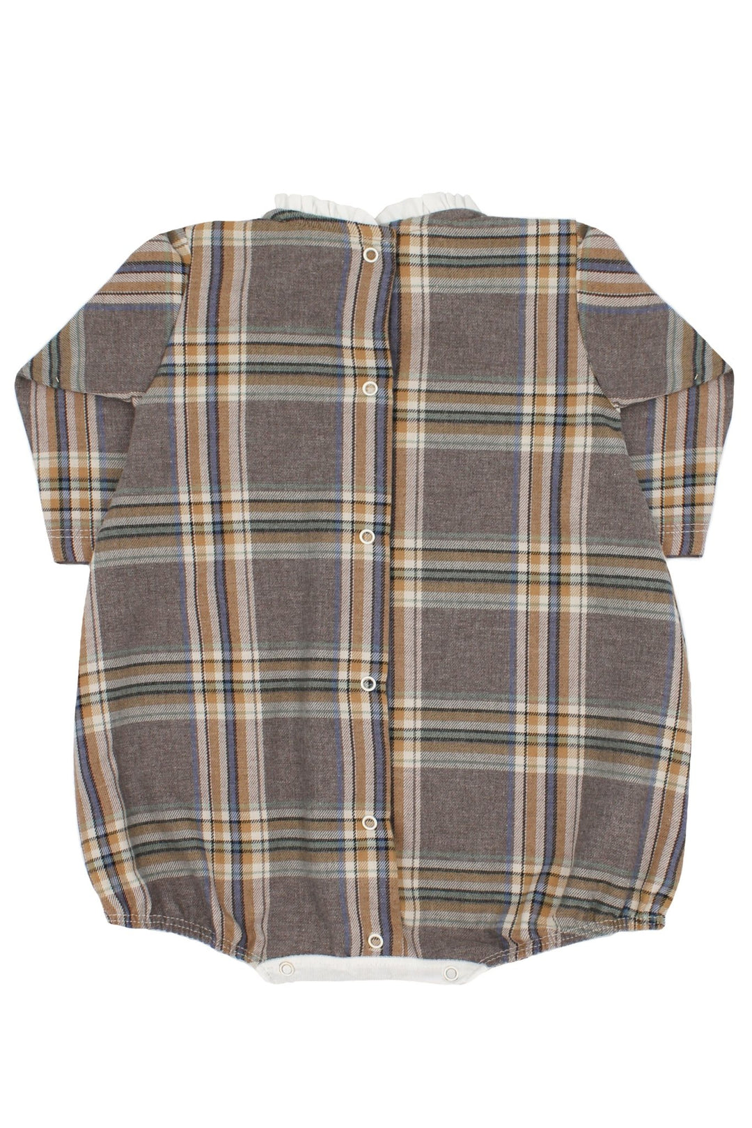 Rapife "Melanie" Brown Tartan Romper - Millie and John