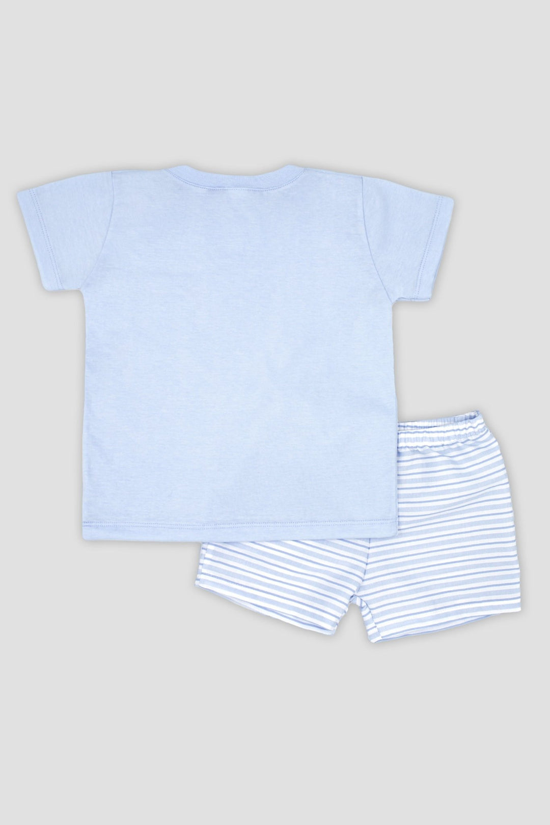 Rapife "Ollie" Baby Blue Striped T-Shirt & Shorts - Millie and John
