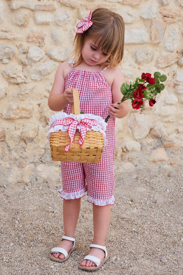 Rapife "Penny" Red Gingham Jumpsuit - Millie and John