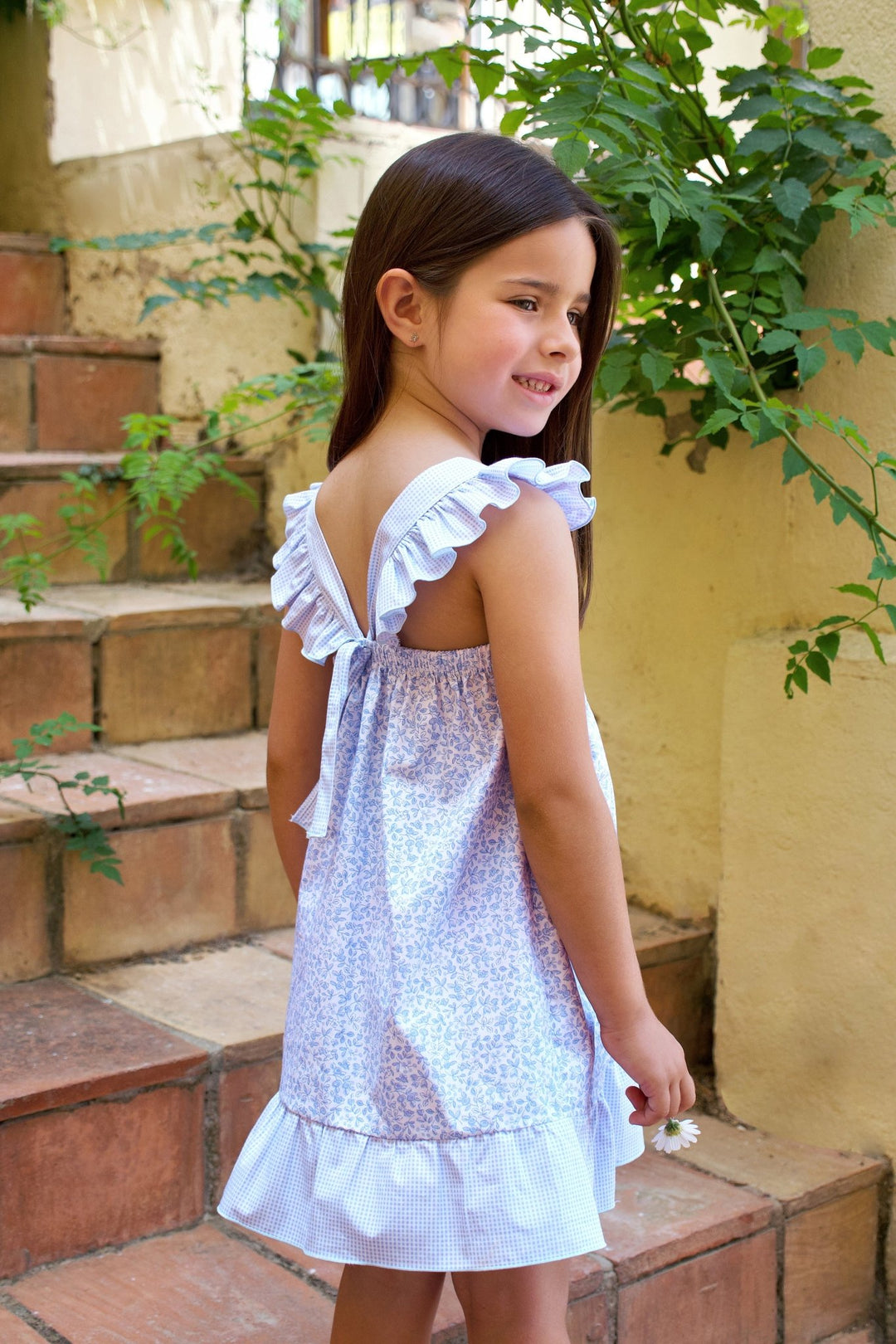 Rapife "Phoebe" Pale Blue Floral Dress - Millie and John