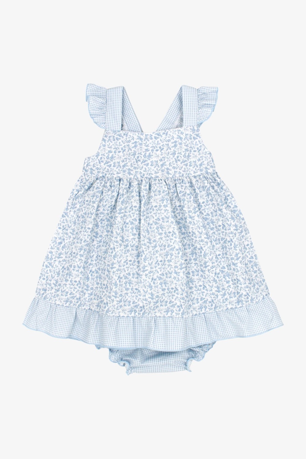 Rapife "Phoebe" Pale Blue Floral Dress - Millie and John