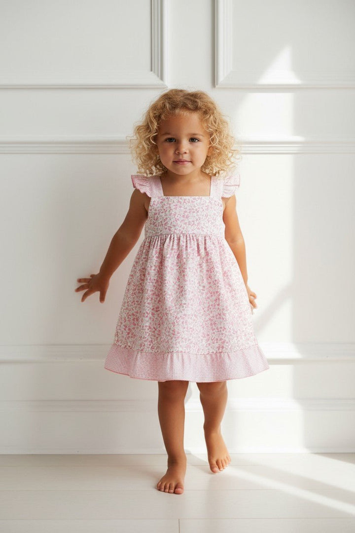 Rapife "Phoebe" Pink Floral Dress - Millie and John