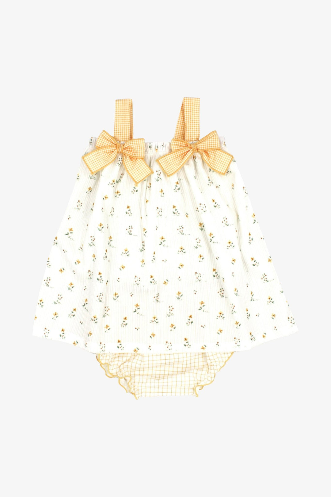Rapife "Primrose" Yellow Floral Dress &amp; Bloomers - Millie and John