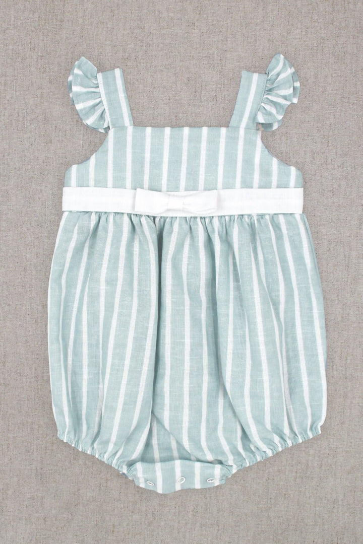 Rapife "Romilly" Light Teal Striped Shortie - Millie and John