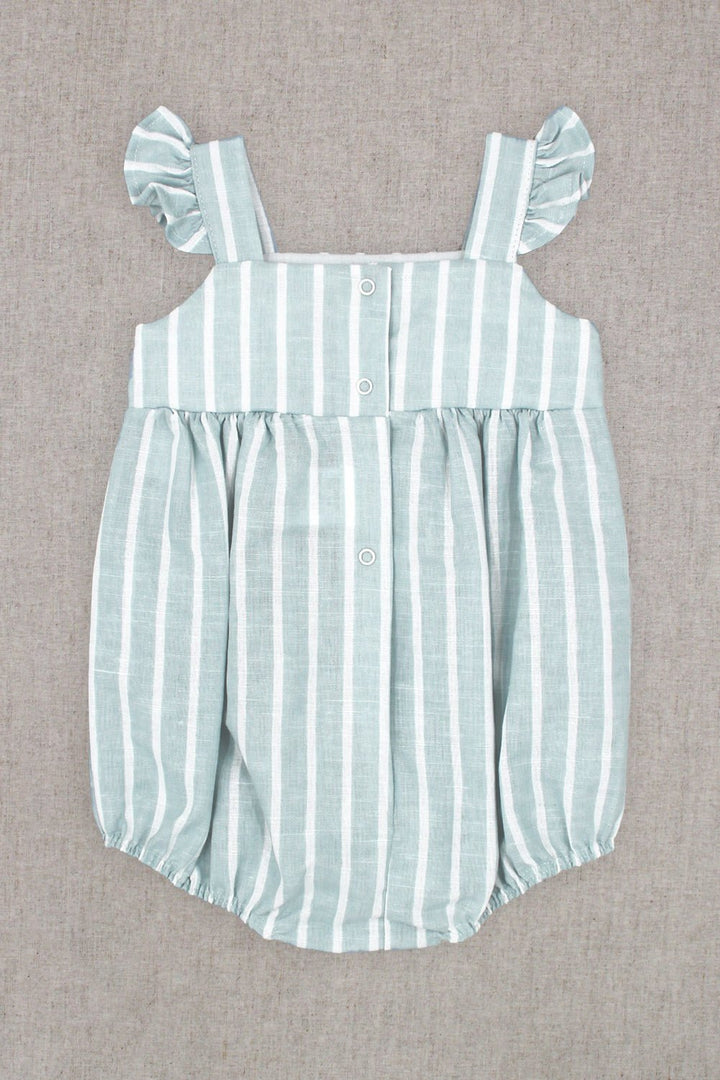 Rapife "Romilly" Light Teal Striped Shortie - Millie and John