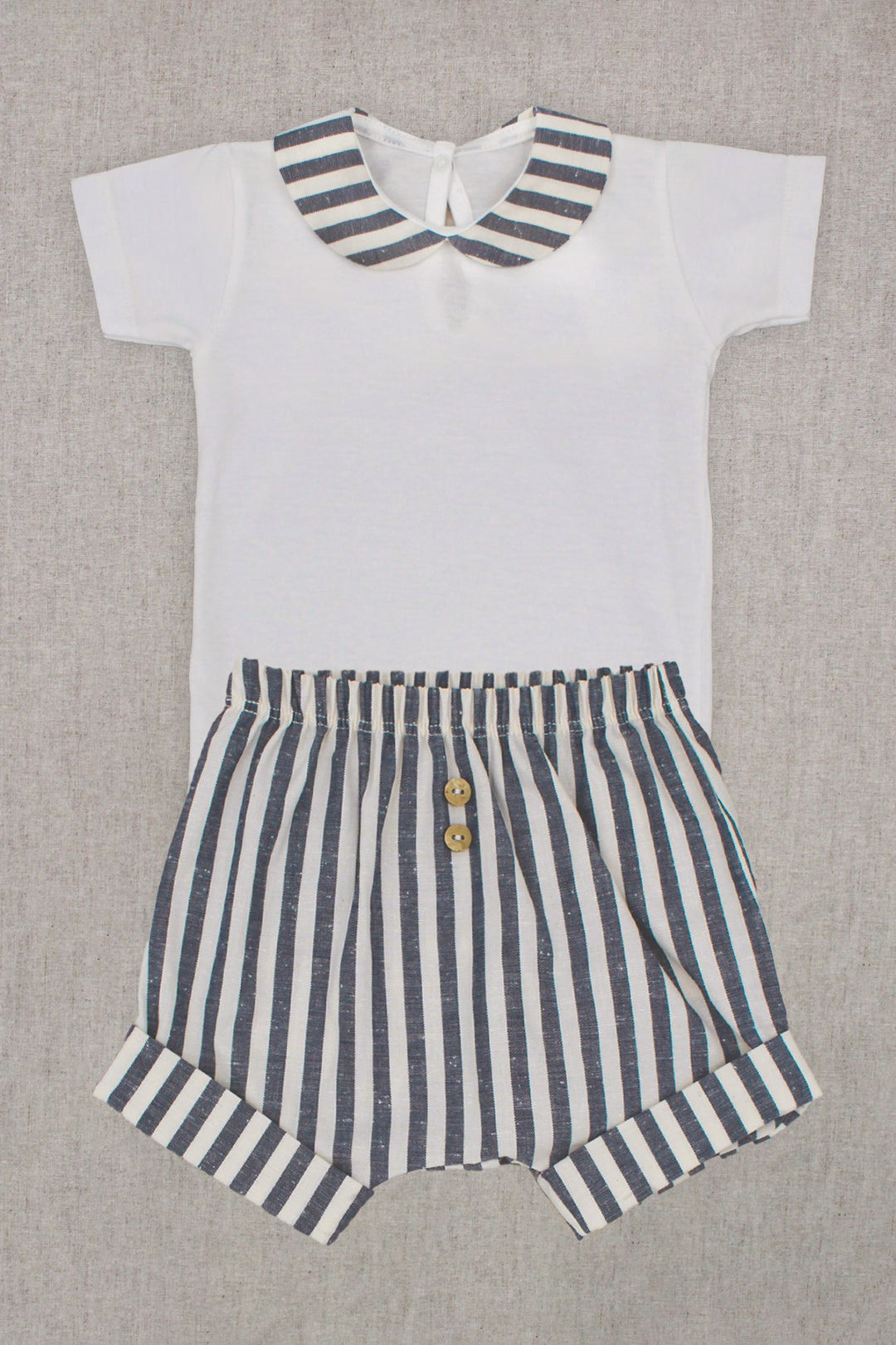 Rapife "Rowan" Navy Striped Jam Pants & Bodysuit - Millie and John