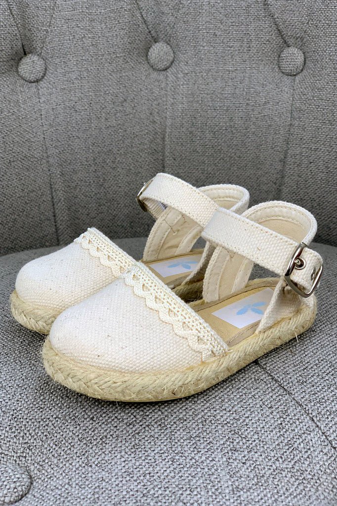Sardon Linen Espadrille Sandals - Millie and John