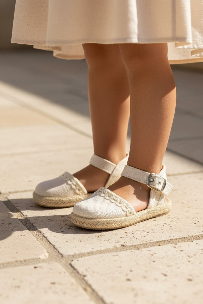 Sardon Linen Espadrille Sandals - Millie and John