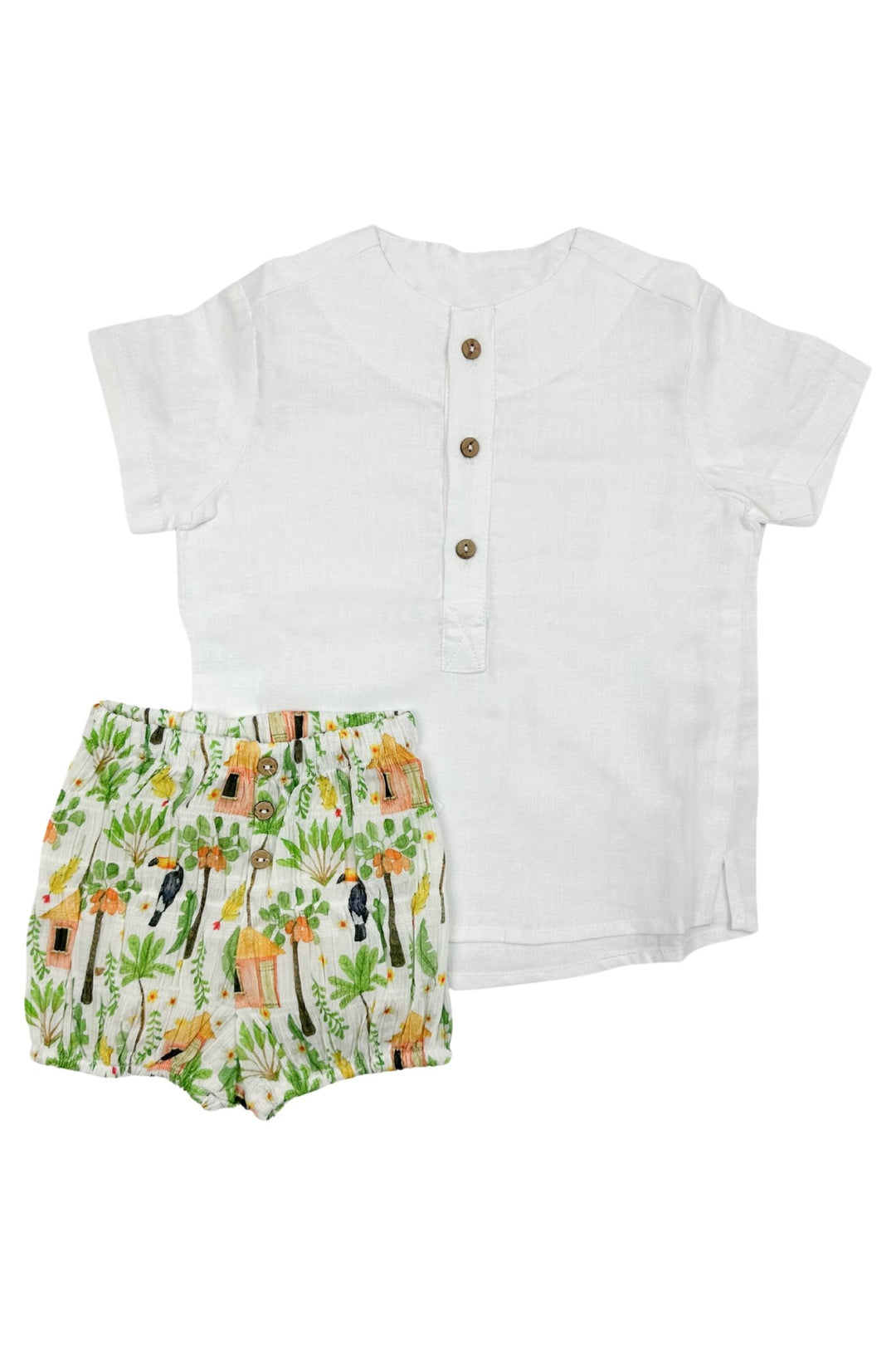 Tartaleta "Cyril" Shirt & Green Jungle Print Jam Pants - Millie and John