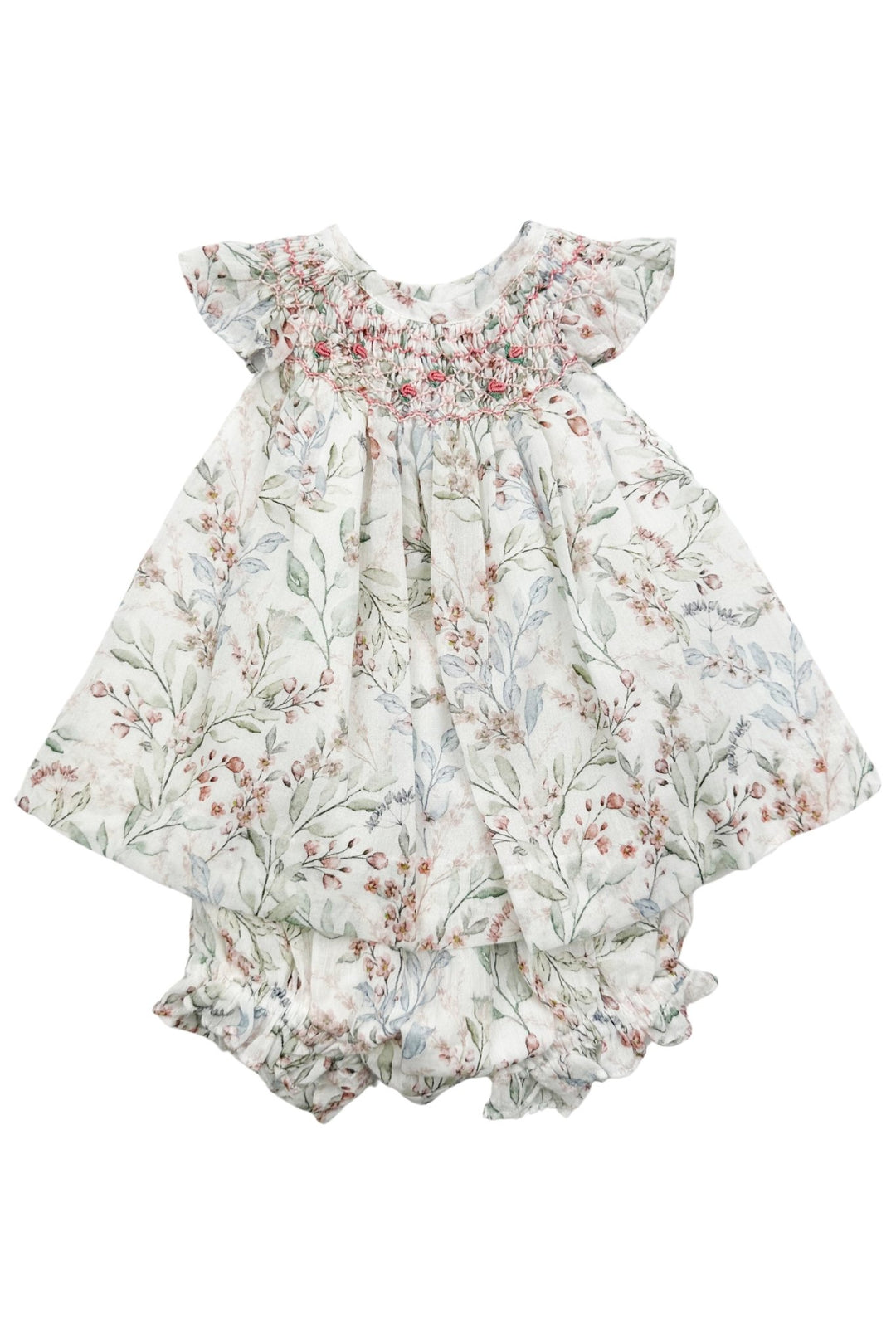 Tartaleta "Isla" Floral Smocked Dress & Bloomers - Millie and John