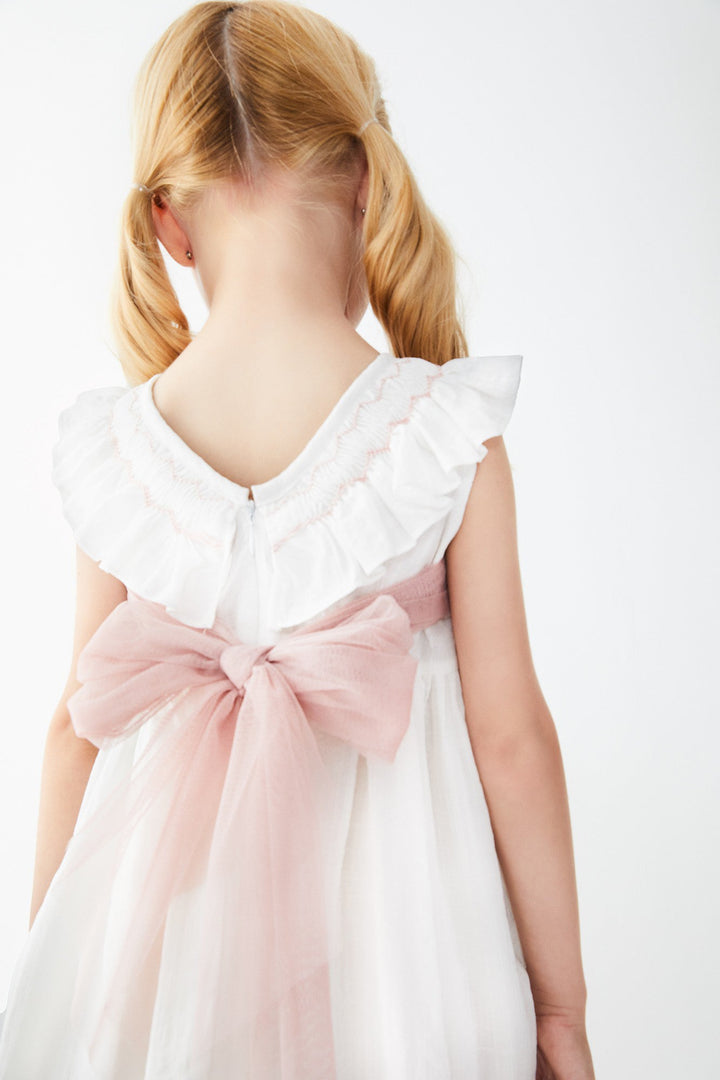 Tartaleta "Naida" Ivory Smocked Dress - Millie and John