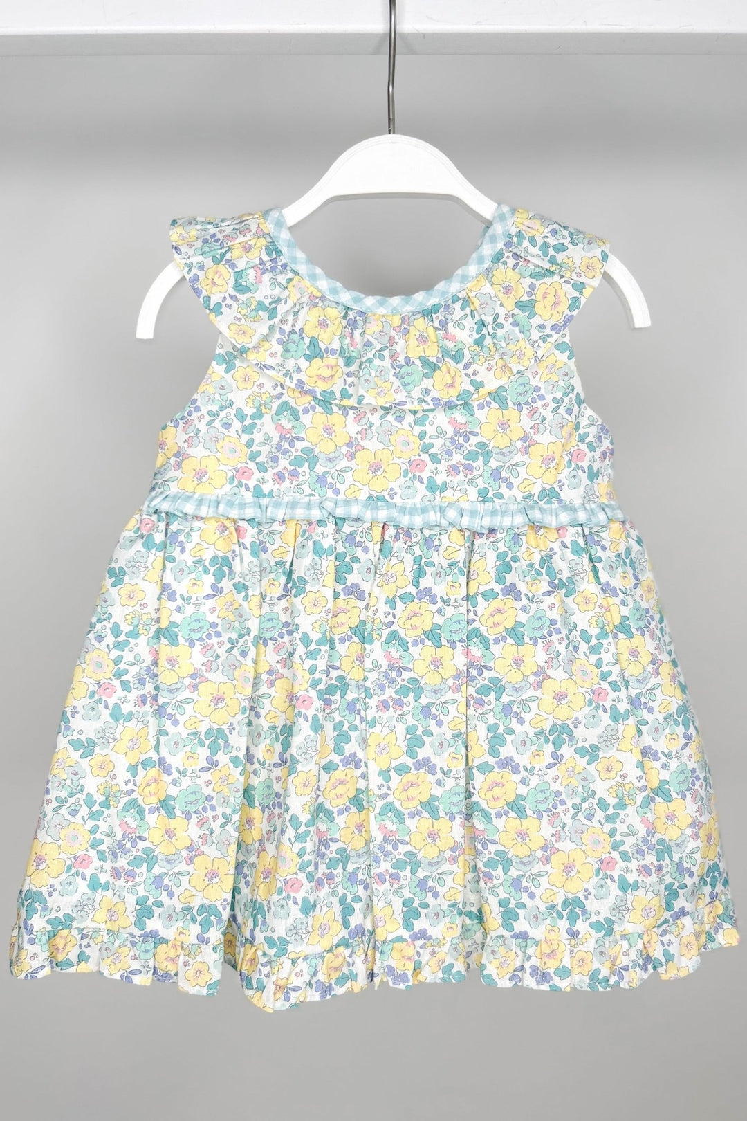 Tartaleta "Pippa" Lemon & Mint Green Liberty Floral Dress & Bloomers - Millie and John