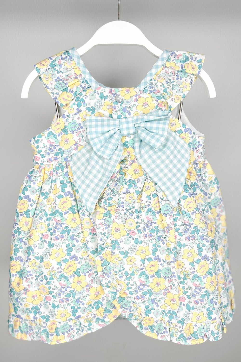 Tartaleta "Pippa" Lemon & Mint Green Liberty Floral Dress & Bloomers - Millie and John