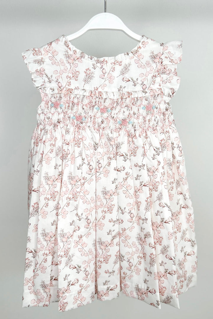 Tartaleta "Sybil" Pale Pink Floral Smocked Dress - Millie and John