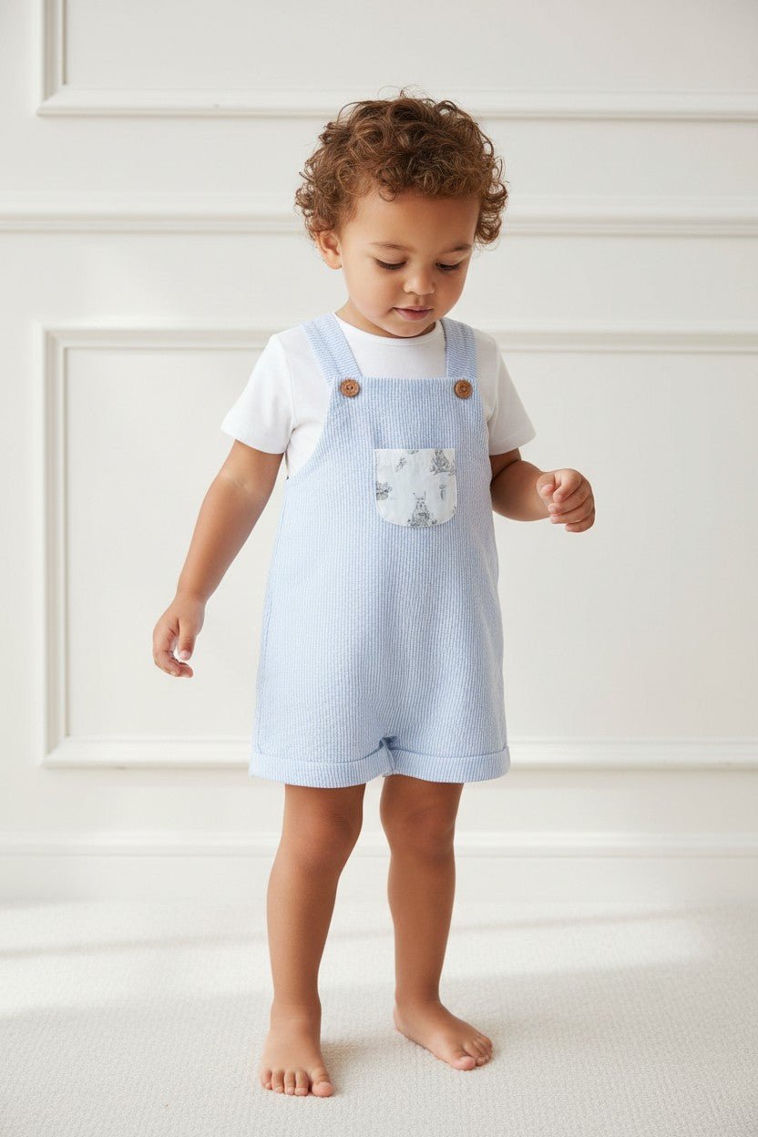 Valentina Bebés "Arthur" Blue Peter Rabbit Dungaree - Millie and John