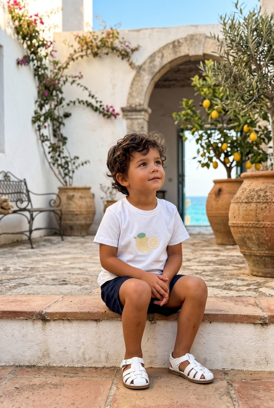 Valentina Bebés "August" Lemon T-Shirt &amp; Shorts - Millie and John