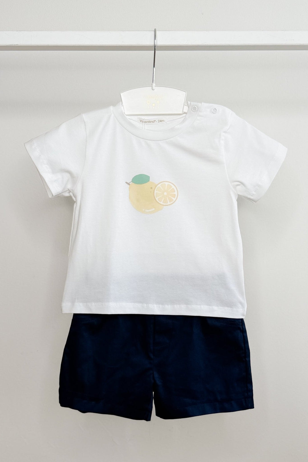 Valentina Bebés "August" Lemon T-Shirt &amp; Shorts - Millie and John
